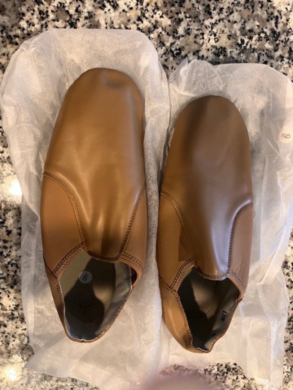 Leather Upper Slip-on Jazz Shoe   9
